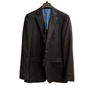 Alton Lane Blazer Mens 44L Black Mercantile Suit Jacket Tailored Fit Formal Prom